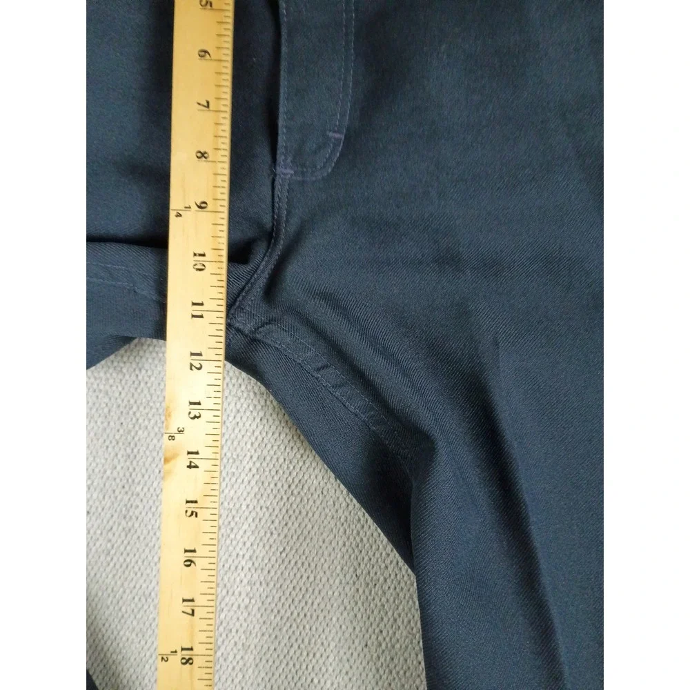 Wrangler Wrancher Action Slacks Men 34x32 Navy Blue Bootcut‎ USA Vintage